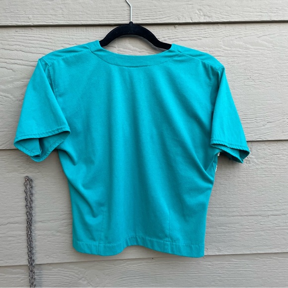 Upcycled patchwork block print top - Picture 5 of 6